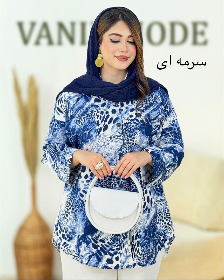 شومیز ینزی چاپی پاگون دار زانه کد i037