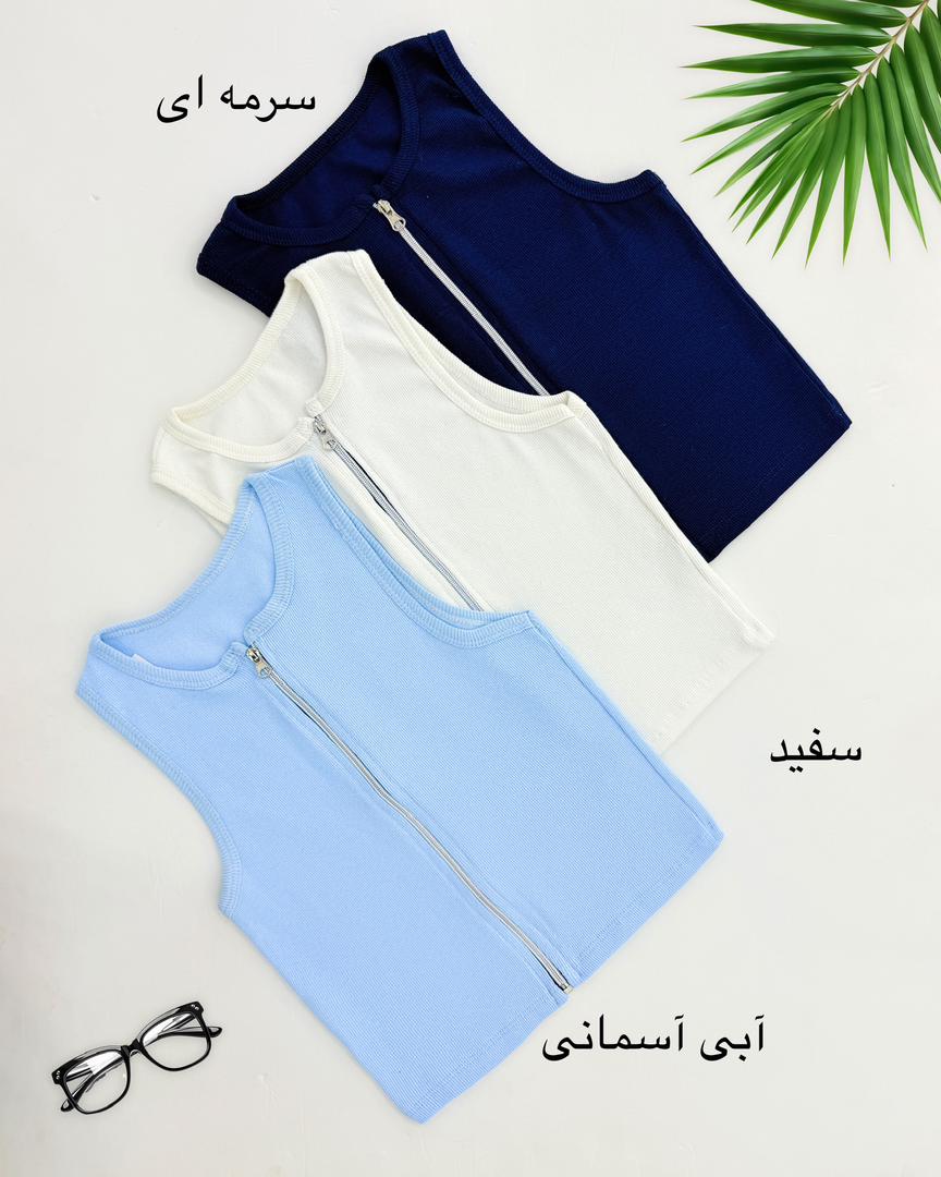 تاپ فانریپ کبریتی تمام زیپ کد i019