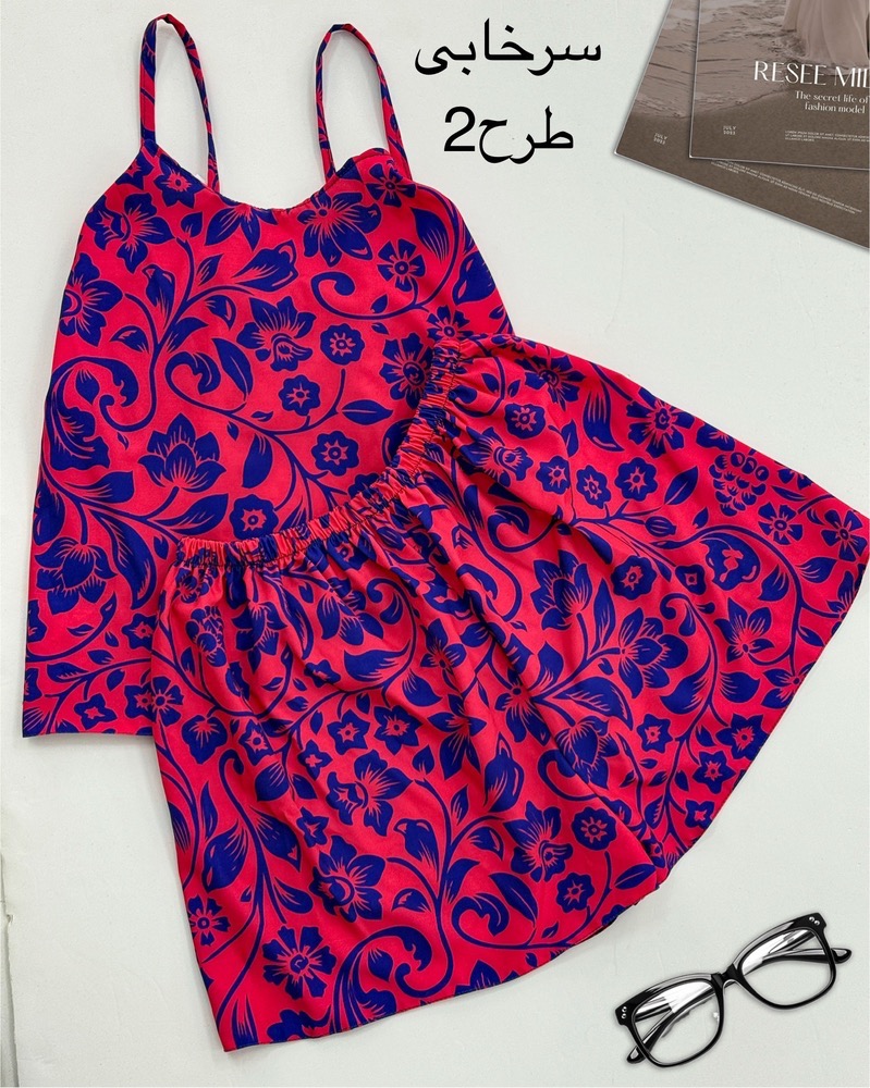 تاپ شلوارک چاپی کد h371