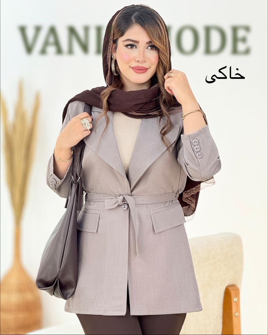 کت بز یاق زنانه دکمه دار کد i025