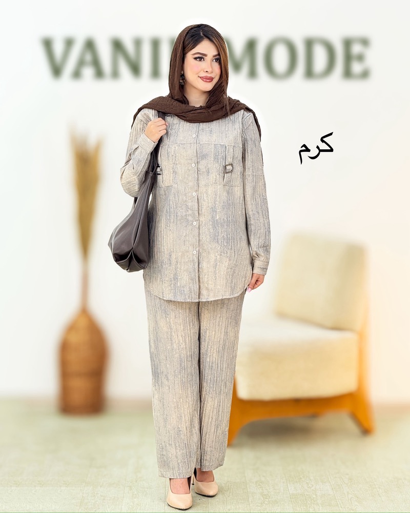 ست مانتو شلوار گازوئیلی کد h993