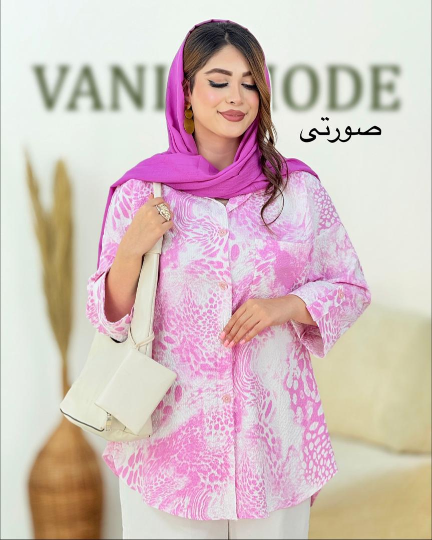 شومیز ینزی چاپی پاگون دار زانه کد i037