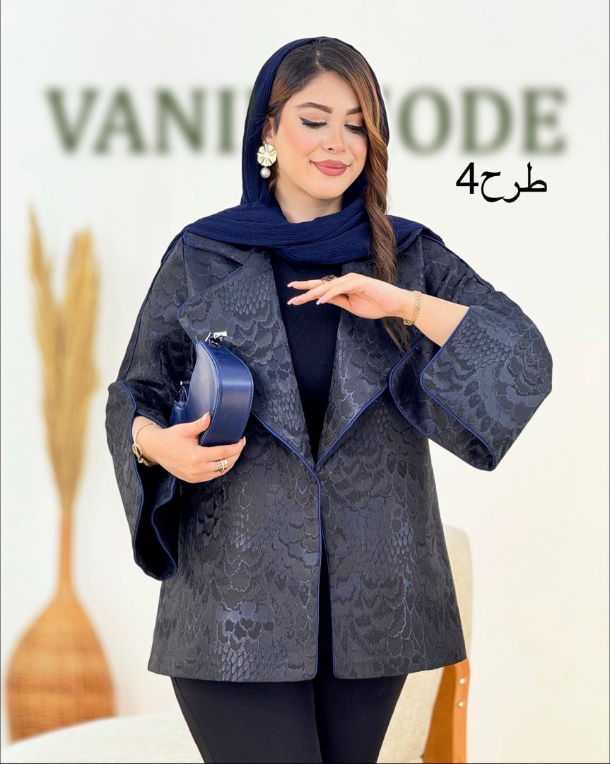 کت ژاکارد مجلسی کوتاه نواردوزی کد i071