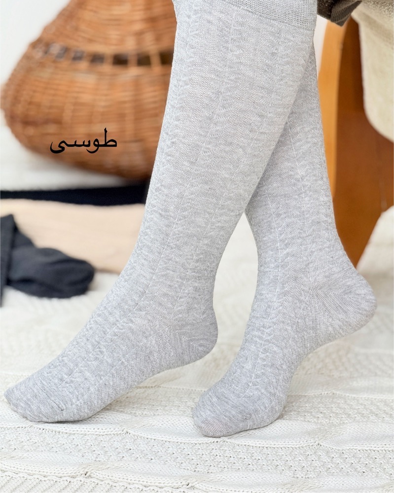جوراب بافت گندمی کد h744