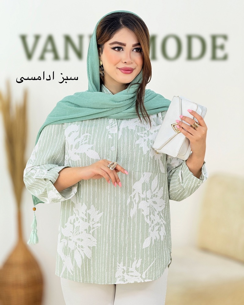 شومیز ینزی چاپی زنانه کد i007