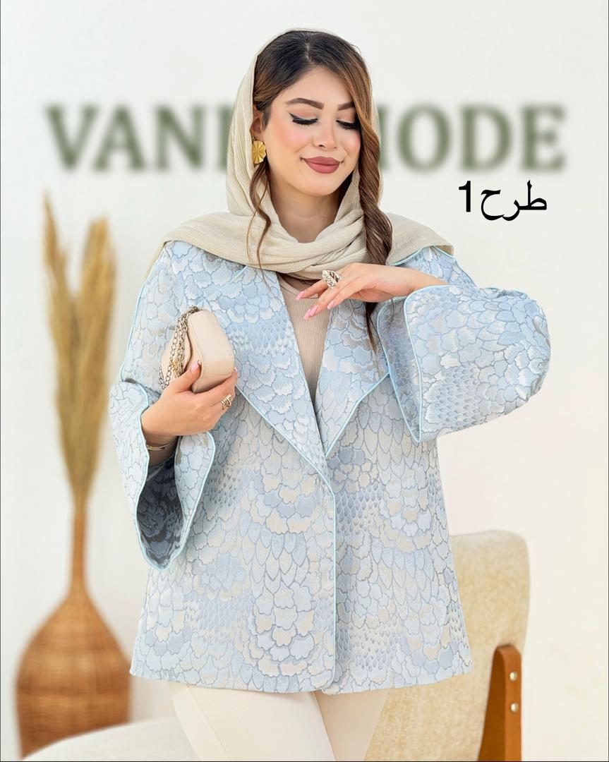 کت ژاکارد مجلسی کوتاه نواردوزی کد i071