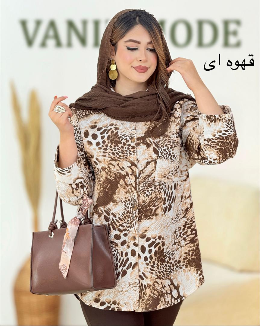 شومیز ینزی چاپی پاگون دار زانه کد i037