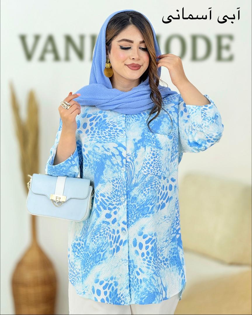 شومیز ینزی چاپی پاگون دار زانه کد i037