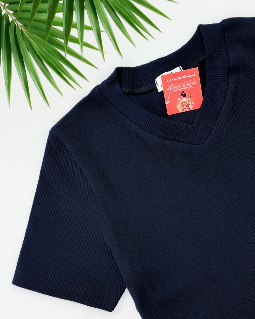 بلوز یقه هفت فانریپ طرحدار کد i132