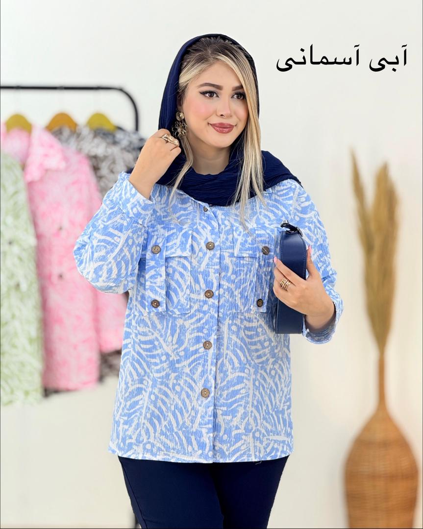 شومیز ینزی چاپی دو جیب کد i130