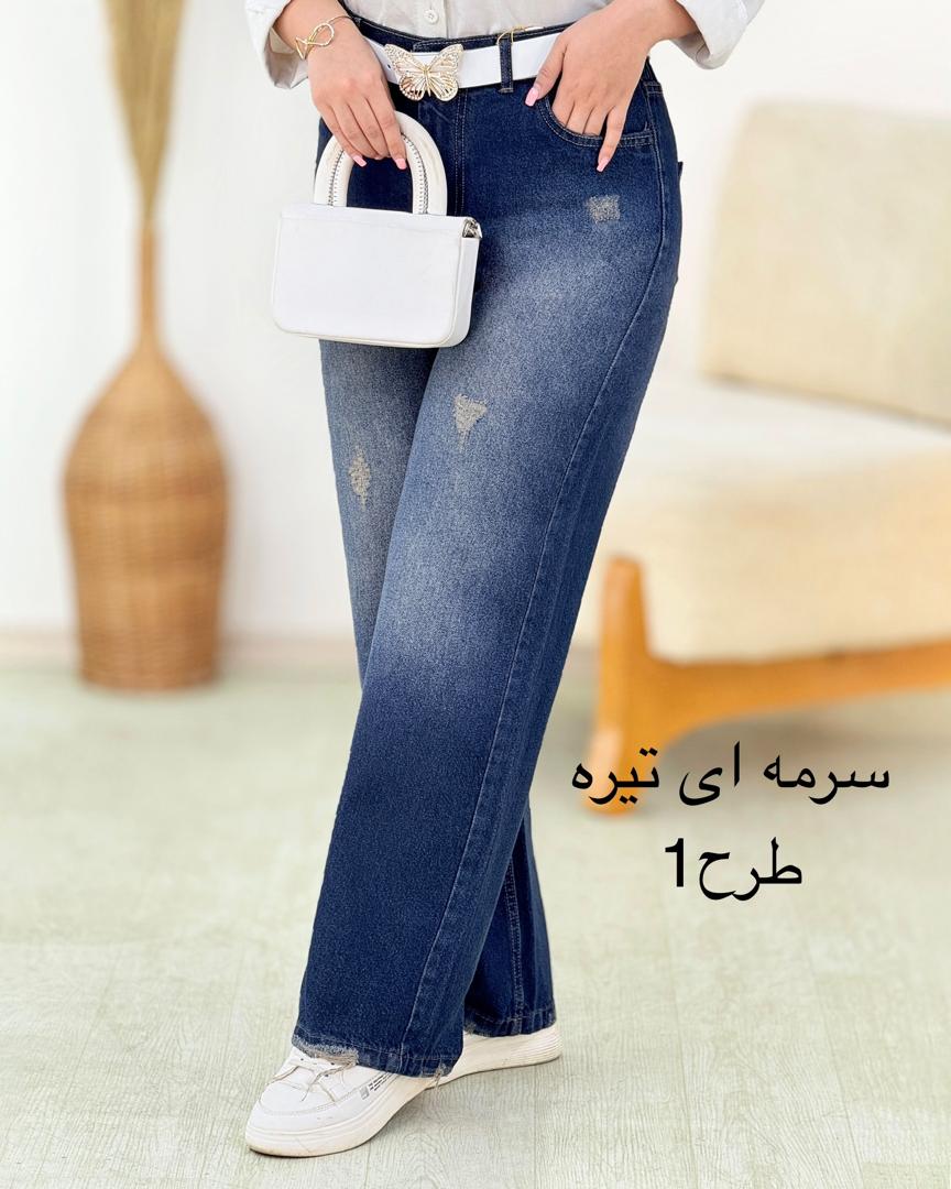 شلوار نیم بگ جین سنگشور کد i087