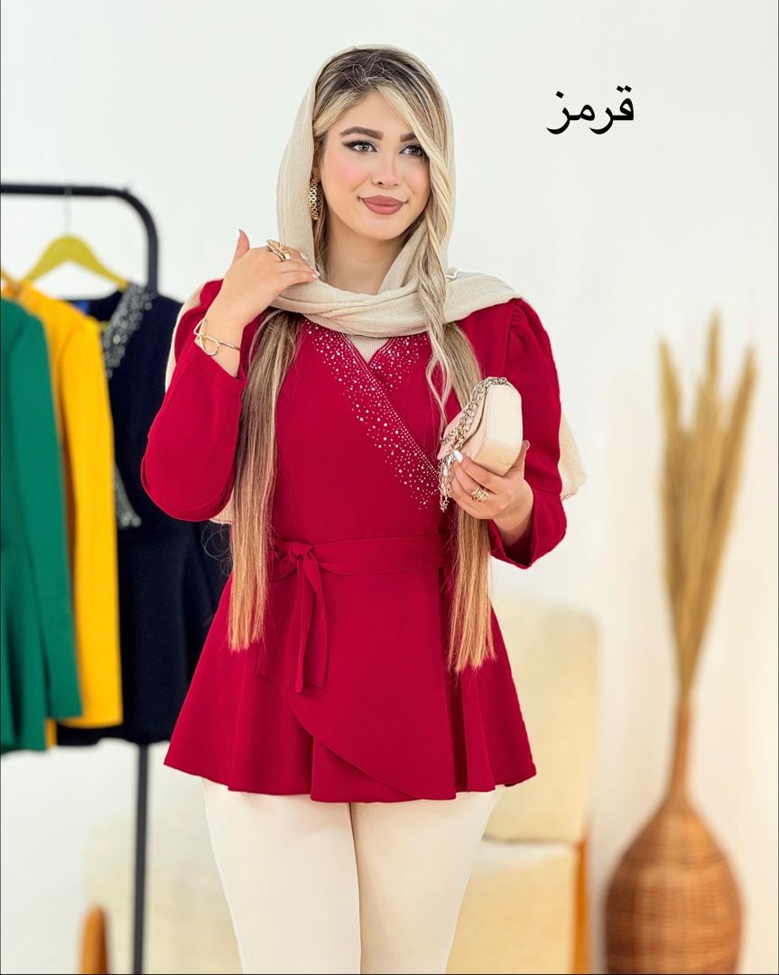شومیز نگین دار عروسکی الیزه کد i207