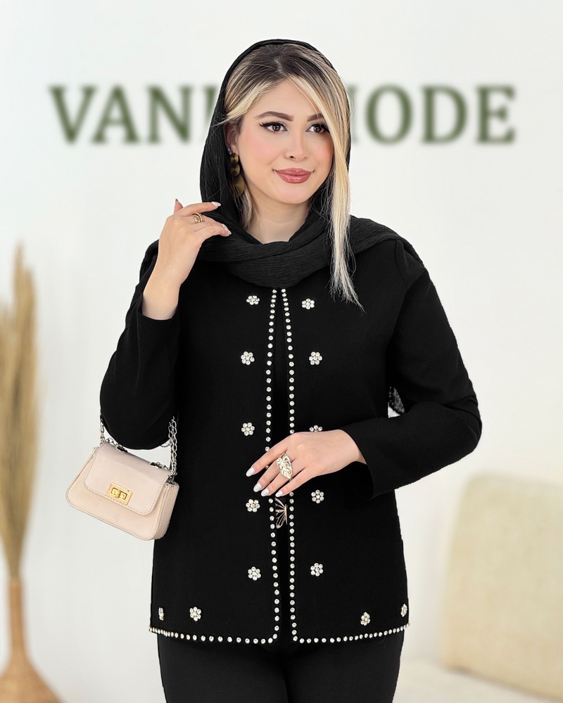 کت نگینی کرپ شاین دار کد i275