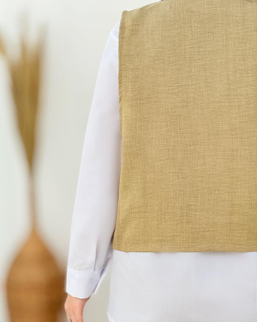 ست شومیز جلیقه شلوار گلدوزی کد i167