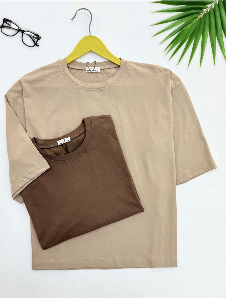 تیشرت باکسی ساده کد i136