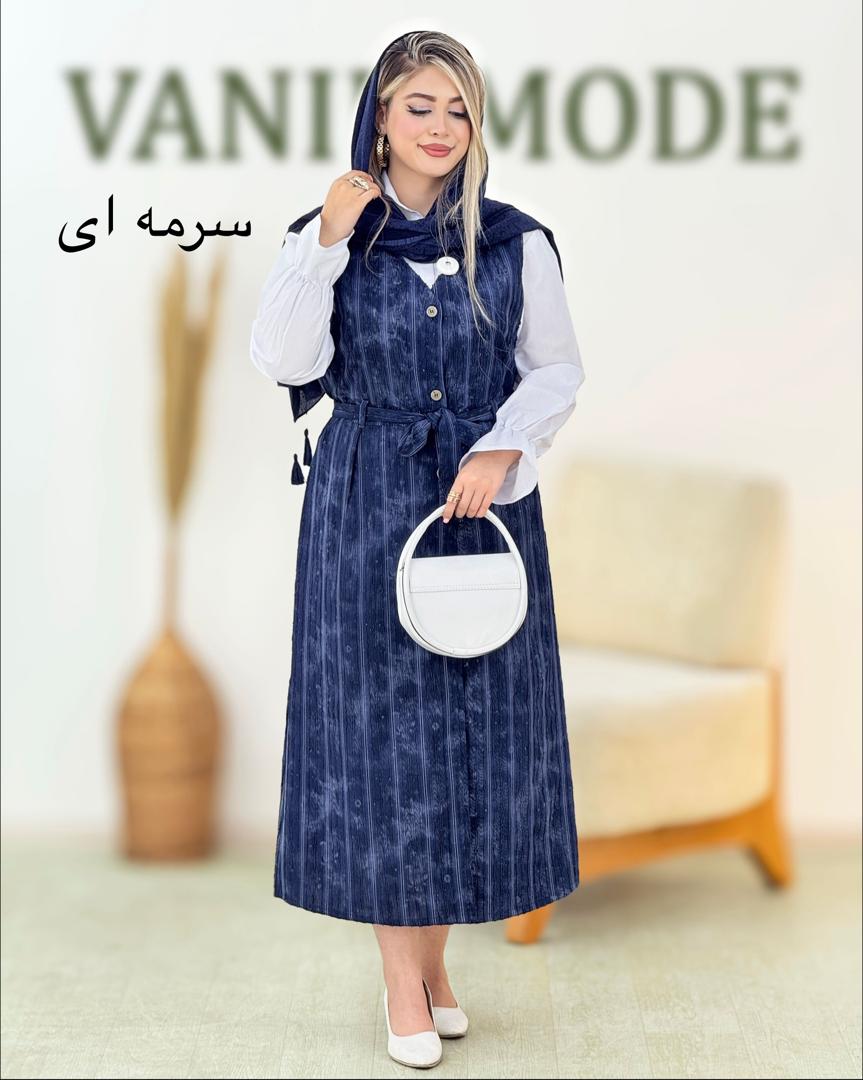 شومیز و سارافون دکمه دار مجلسی کد i164