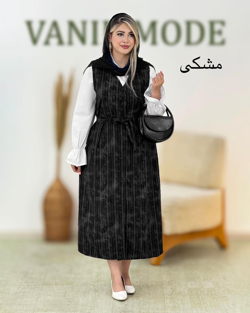 شومیز و سارافون دکمه دار مجلسی کد i164