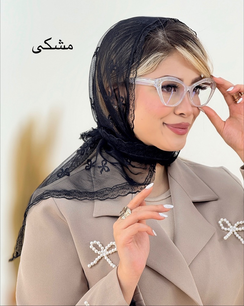 اسکارف پاپیون دانتل جنس تور کد i226