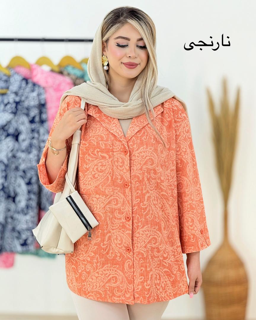 شومیز  چاپی یقه انگلیسی ینزی کد i168