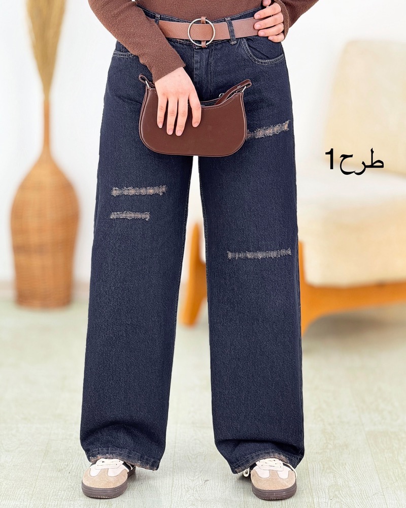شلوار نیم بگ زاپدار کد i286