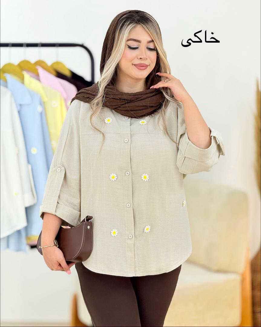 مانتو لینن اسلپ کوتاه کد i140