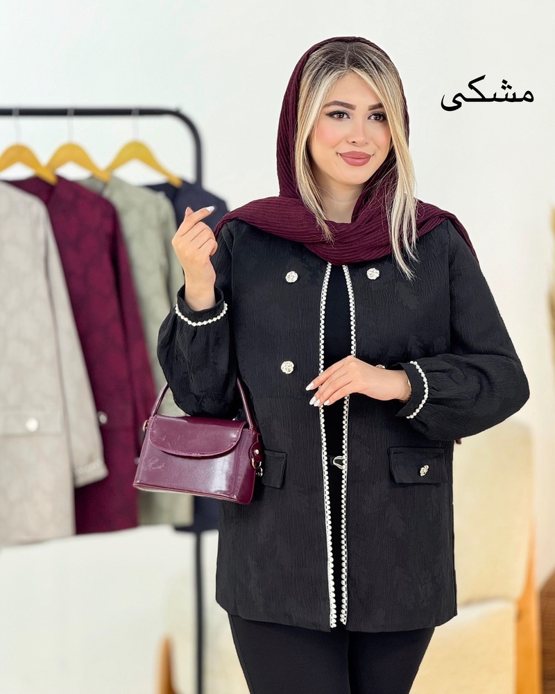 کت ژاکارد مروارید کد i202
