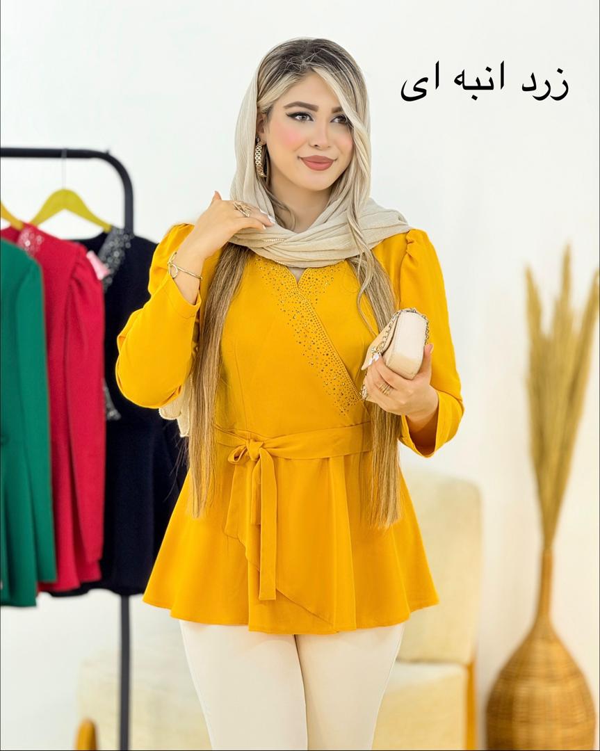 شومیز نگین دار عروسکی الیزه کد i207