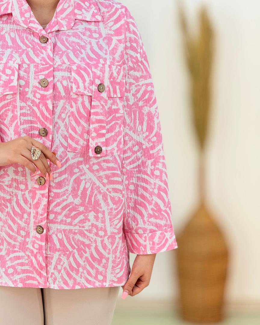 شومیز ینزی چاپی دو جیب کد i130