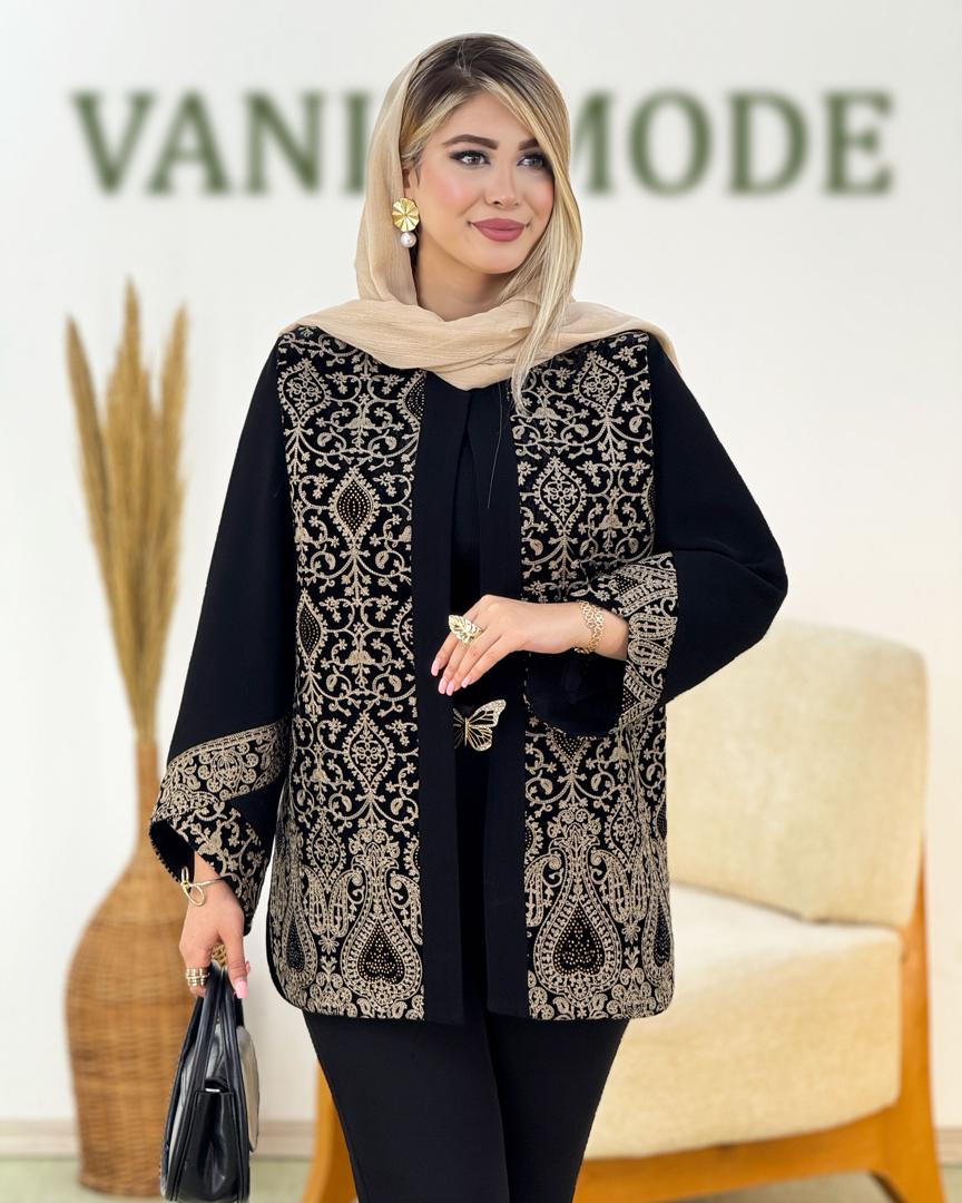 کت آستین ضربدری مجلسی کرپ مرویجت کد i189