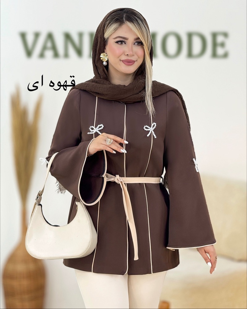 کت مازراتی مغزی دوزی بنددار کد i266