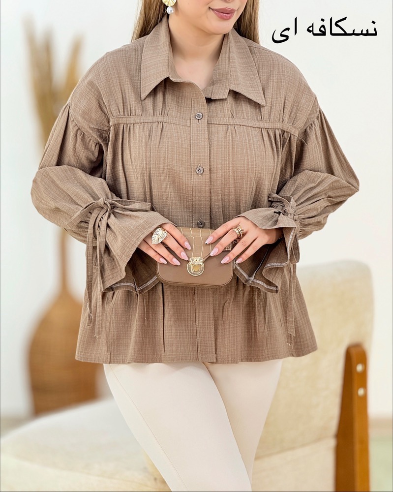 شومیز عروسکی لینن کد i289
