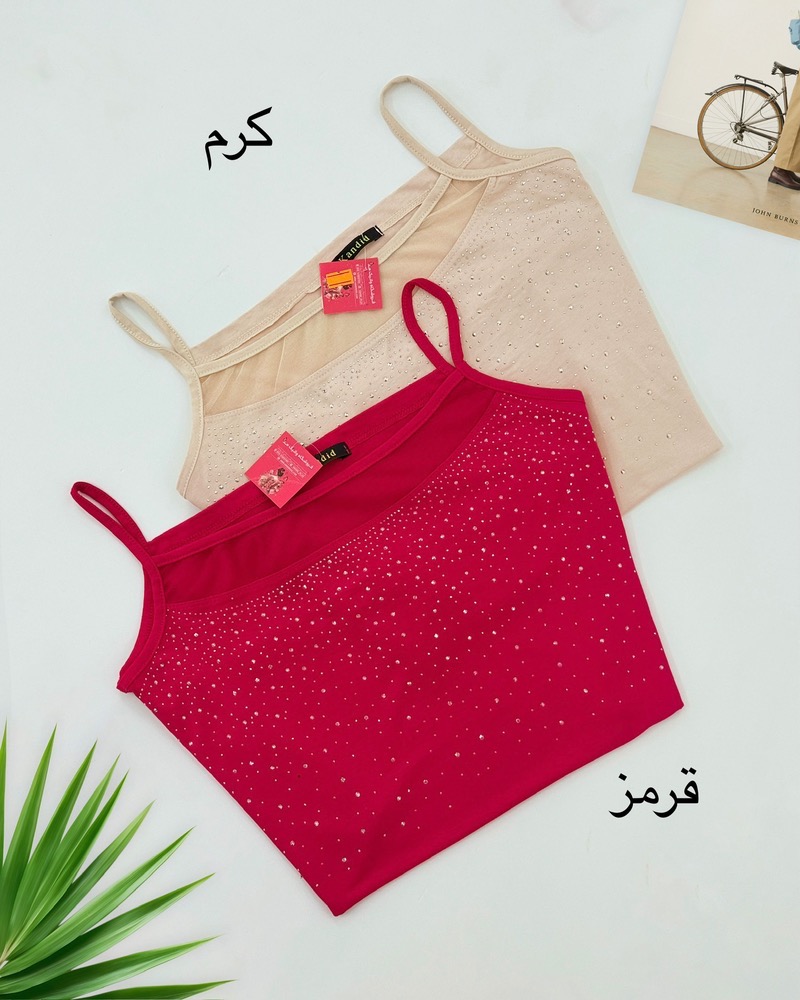 تاپ نگین کاری تور دار کد i222