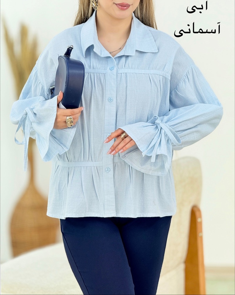 شومیز عروسکی لینن کد i289