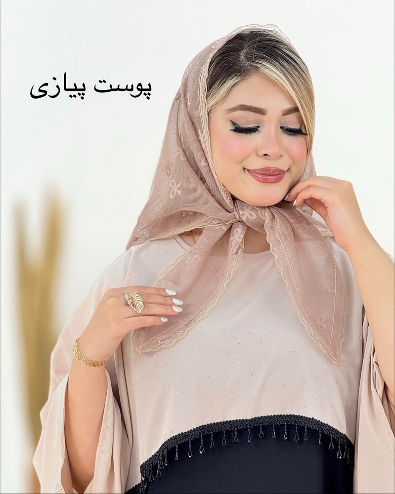 اسکارف پاپیون دانتل جنس تور کد i226