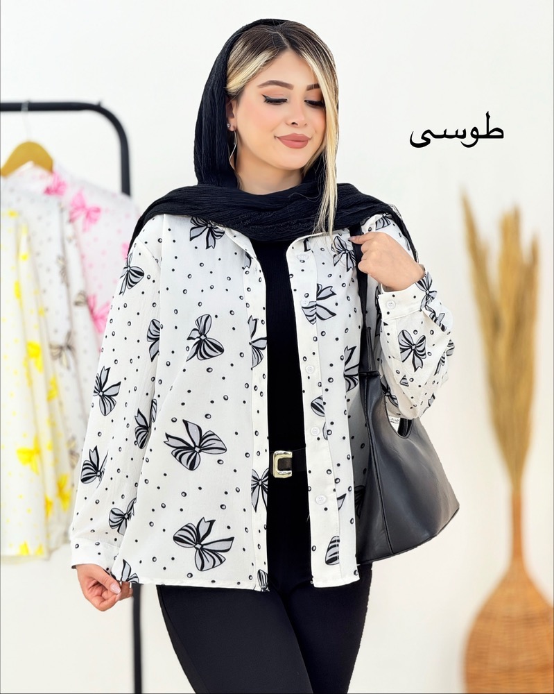 شومیز پاپیون ینزی چاپی کد i347