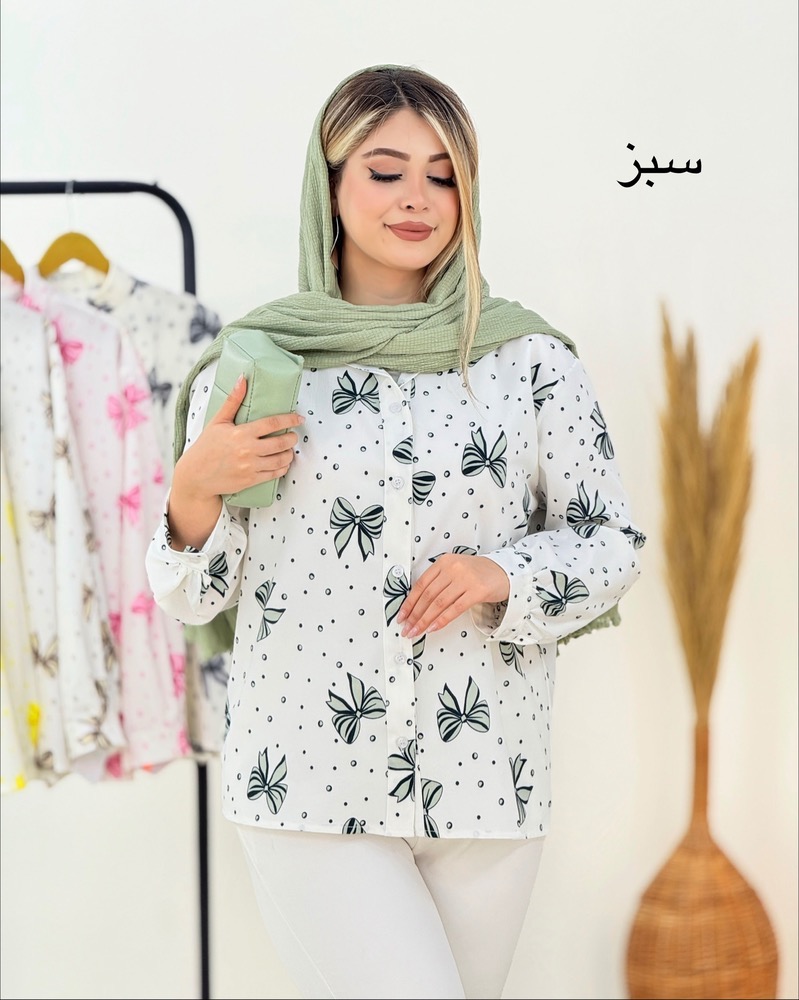 شومیز پاپیون ینزی چاپی کد i347