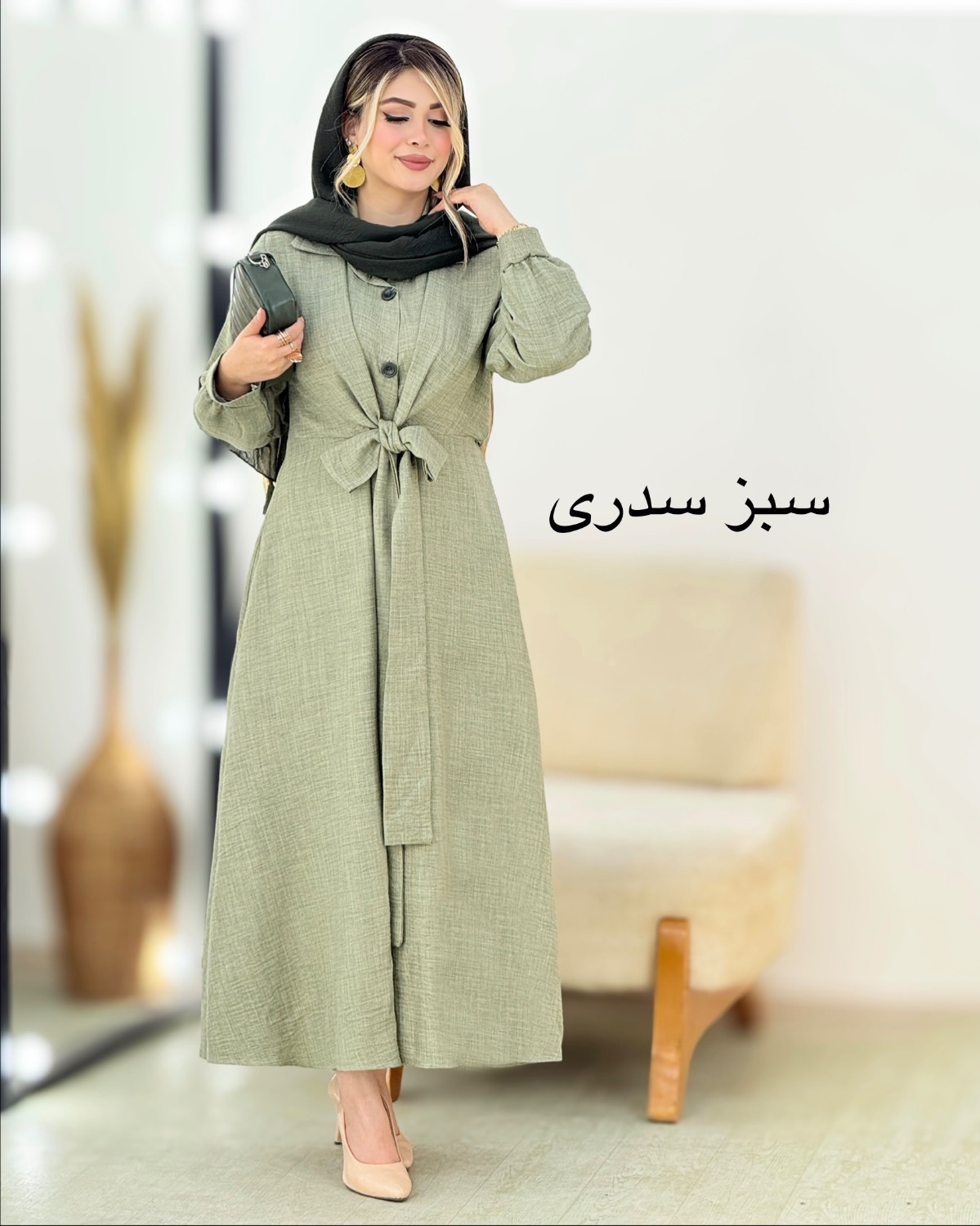 پیراهن شانتون مچ‌دار کد i385