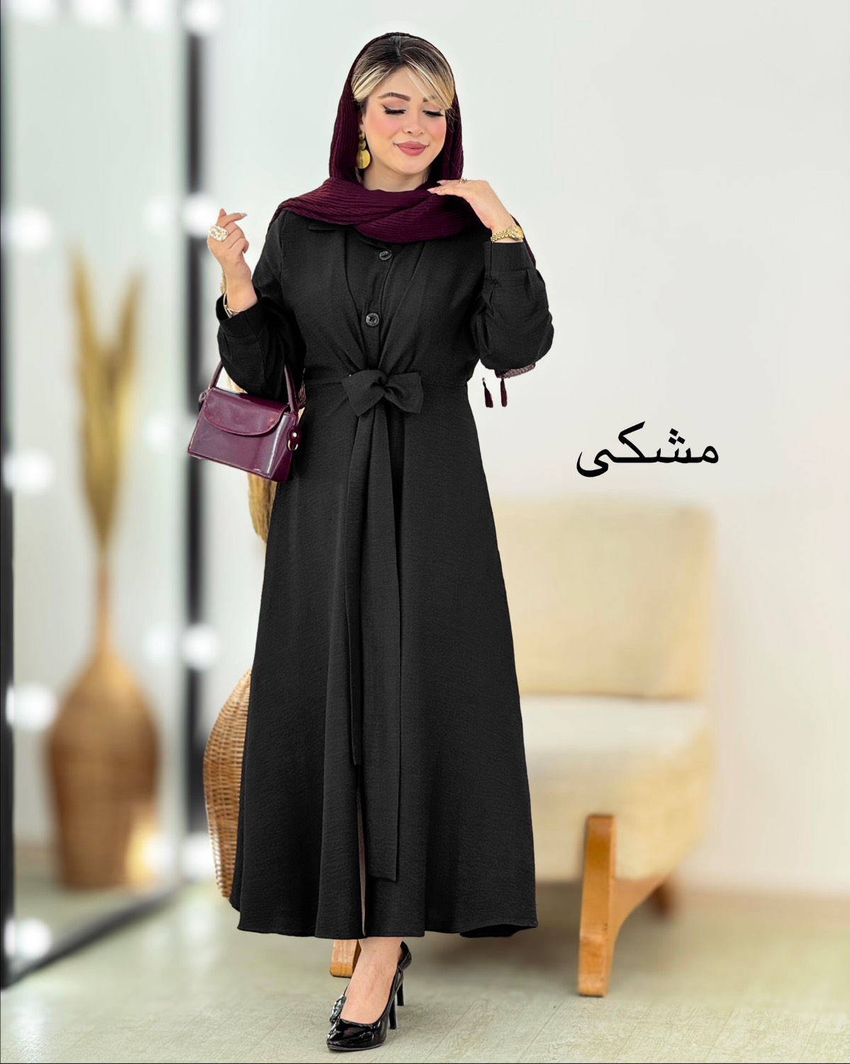 پیراهن شانتون مچ‌دار کد i385