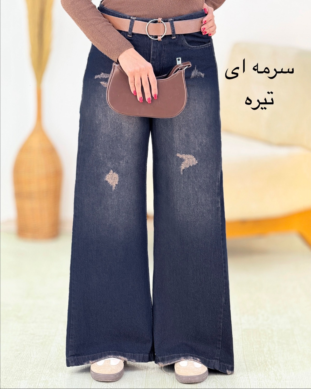 شلوار شافل زاپدار سنگشور کد i331