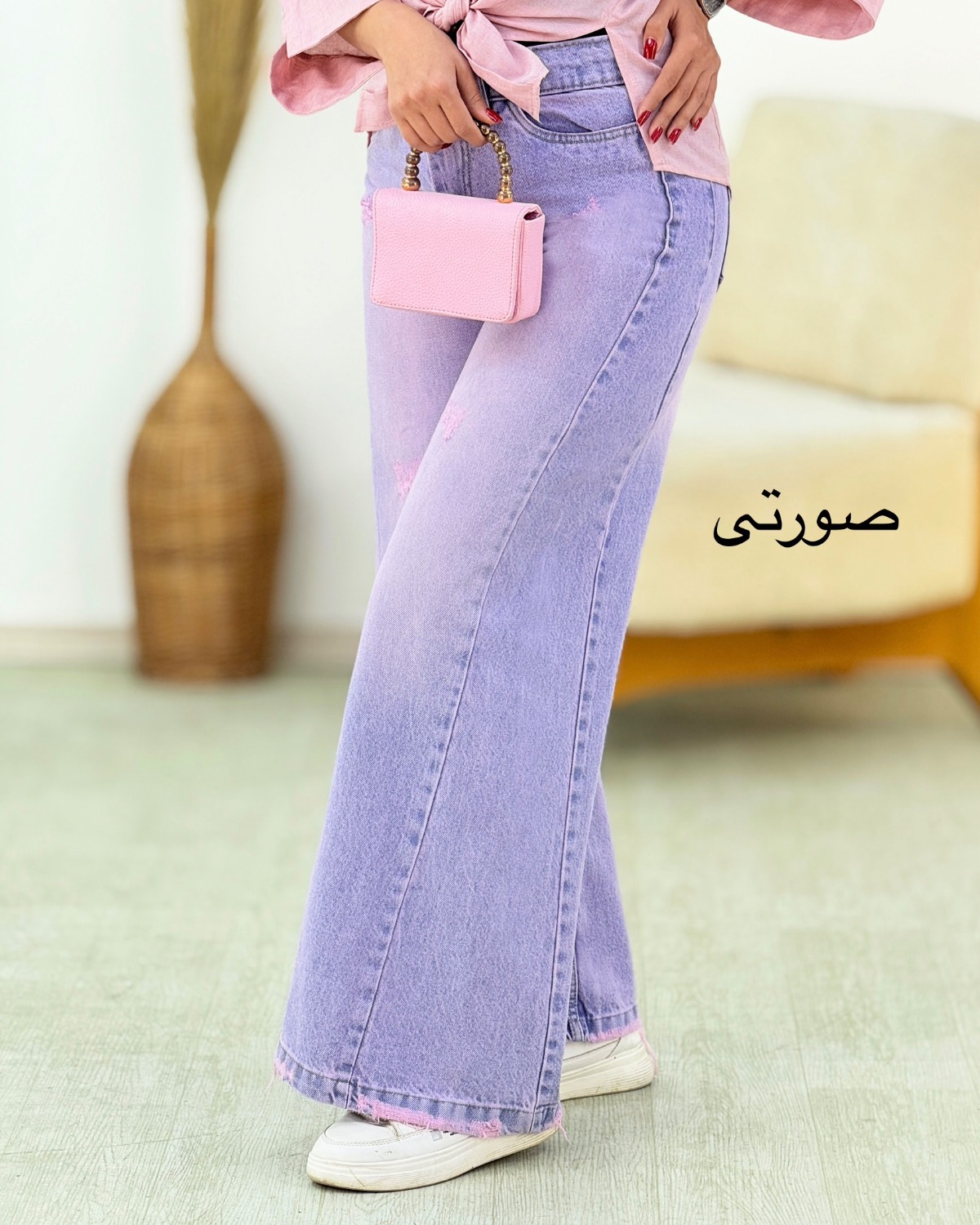 شلوار شافل زاپدار سنگشور کد i331