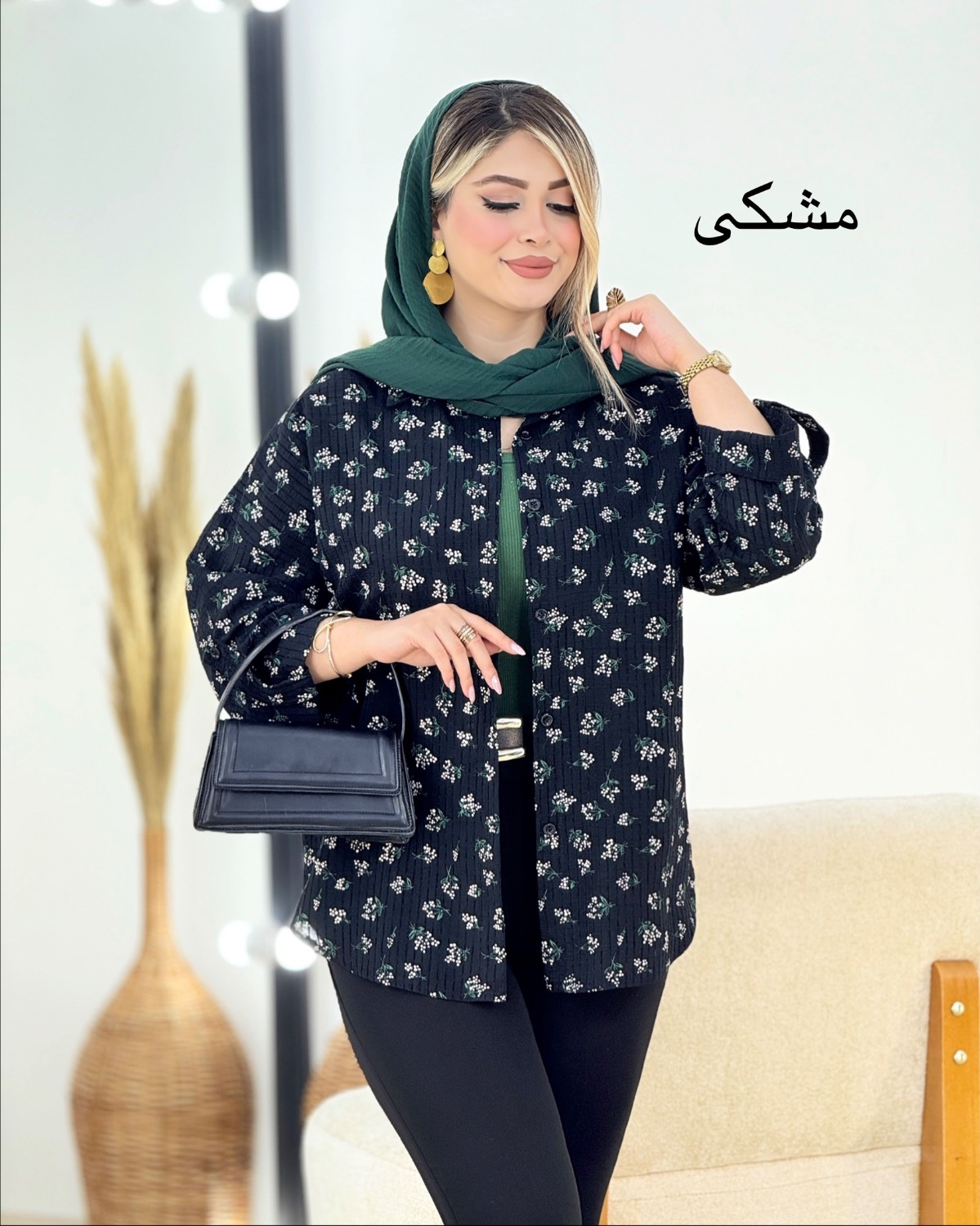 شومیز انگور پاگون‌دار کد i364