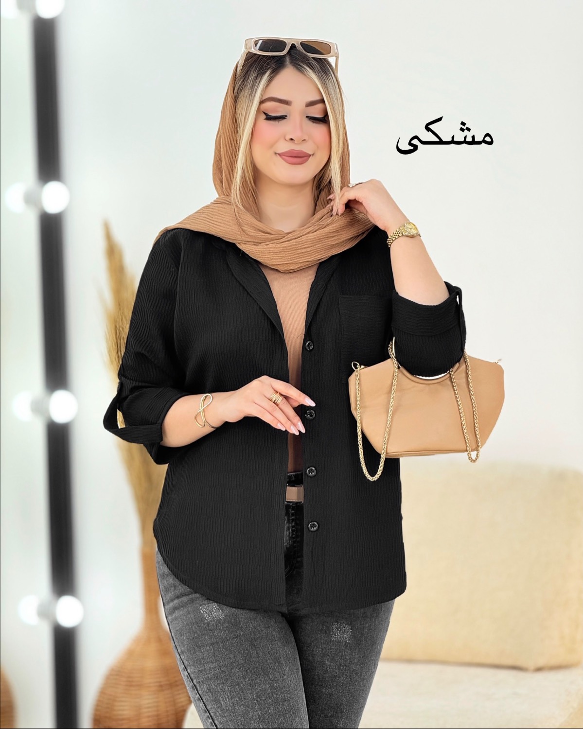 شومیز ینزی تک جیب رنگی کد i351