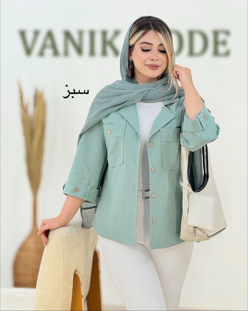 شومیز شنل‌دار لینن کد i348