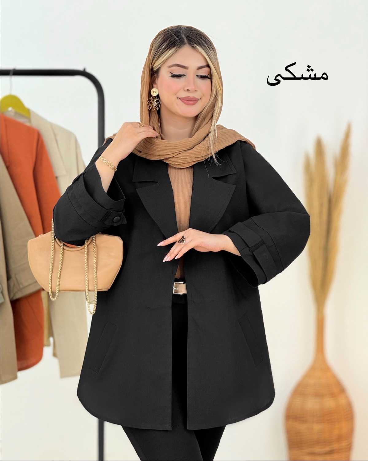 مانتو لینن پاگون دار کد i316