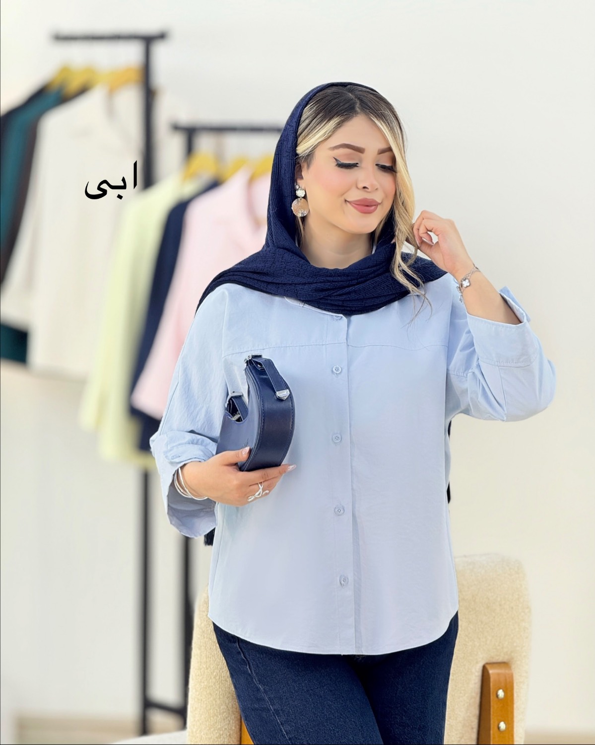 شومیز یقه مردانه سیلک کد i365