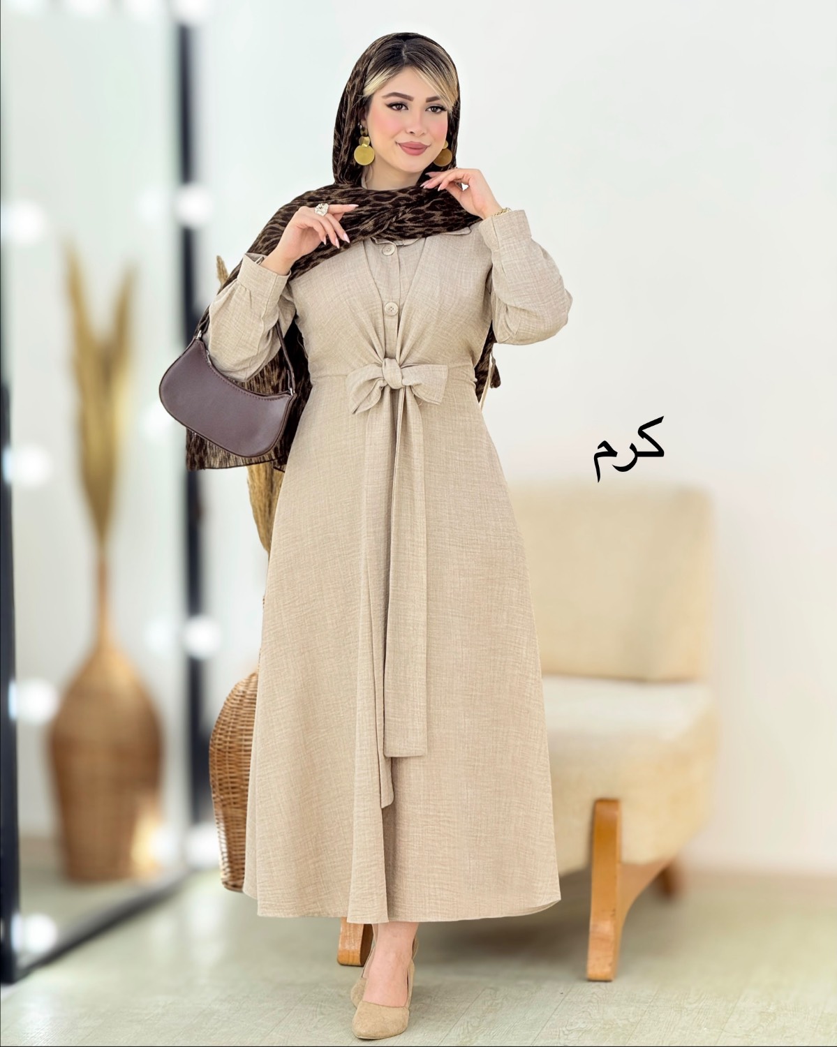 پیراهن شانتون مچ‌دار کد i385