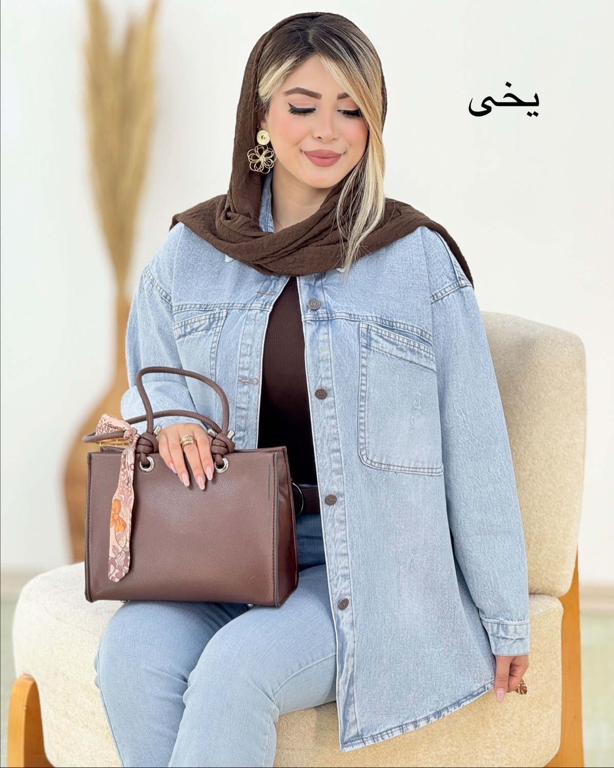 مانتو جین جیب هلالی کد i336