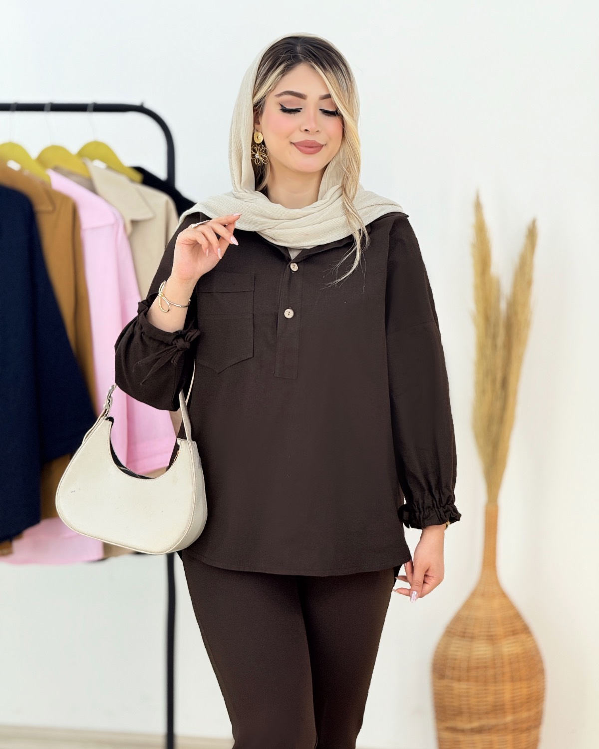 شومیز آستین بندی کد i352
