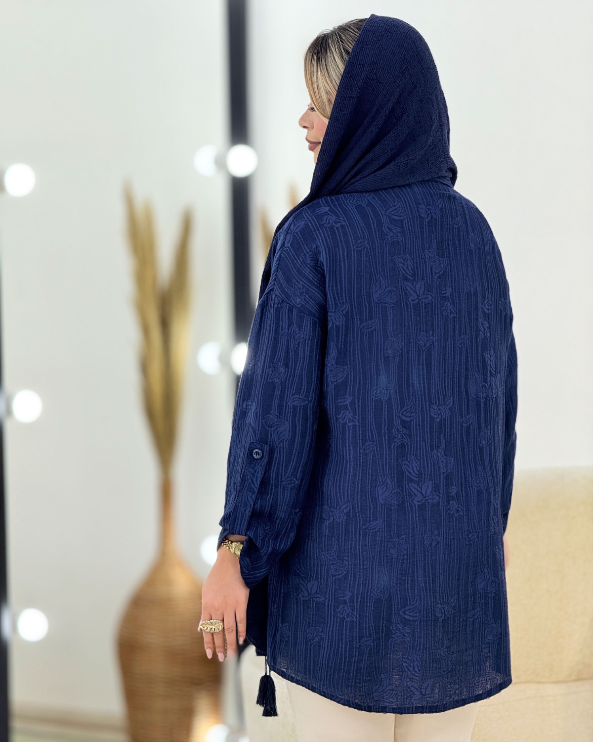 شومیز گل برجسته شانتون کد i353