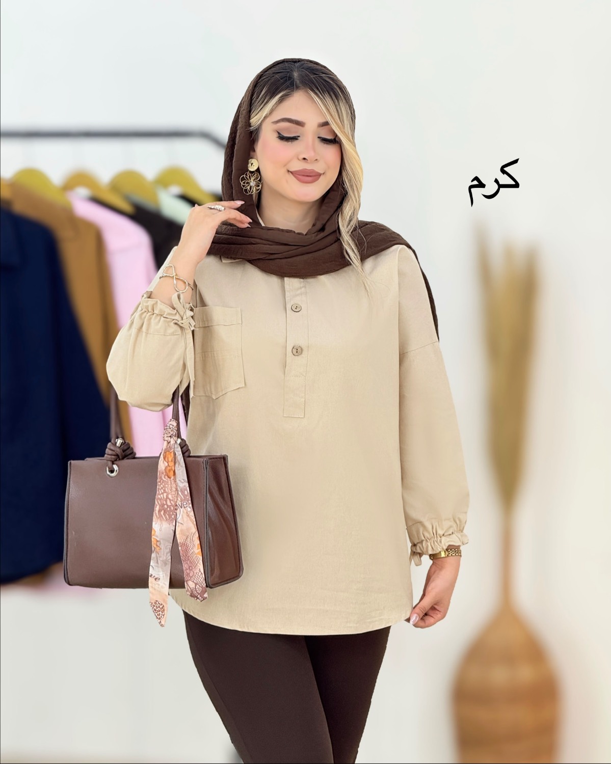شومیز آستین بندی کد i352